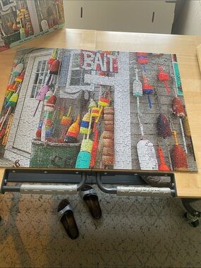 Coastal Buoy Jigsaw Puzzle — Multicolor Nautical Art by